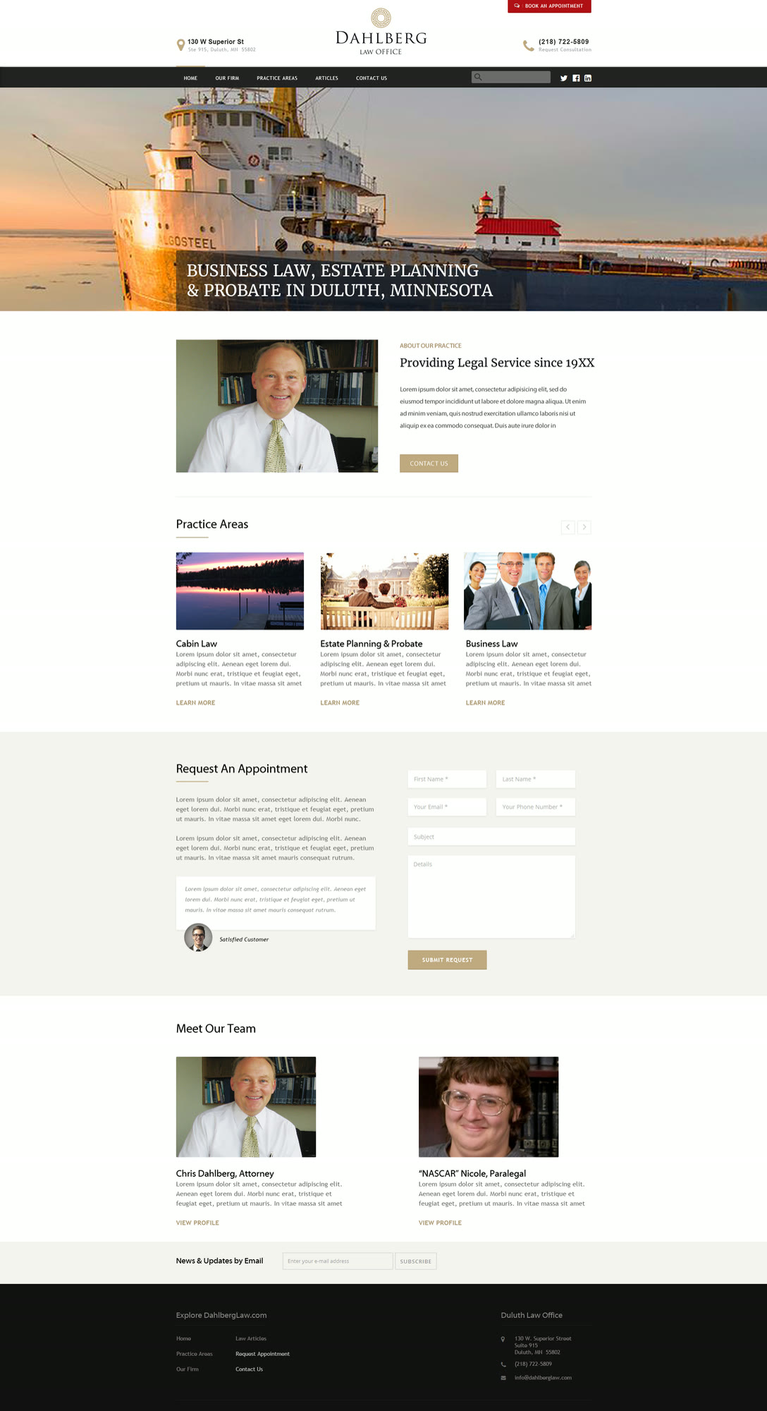 Dahlberg Law website