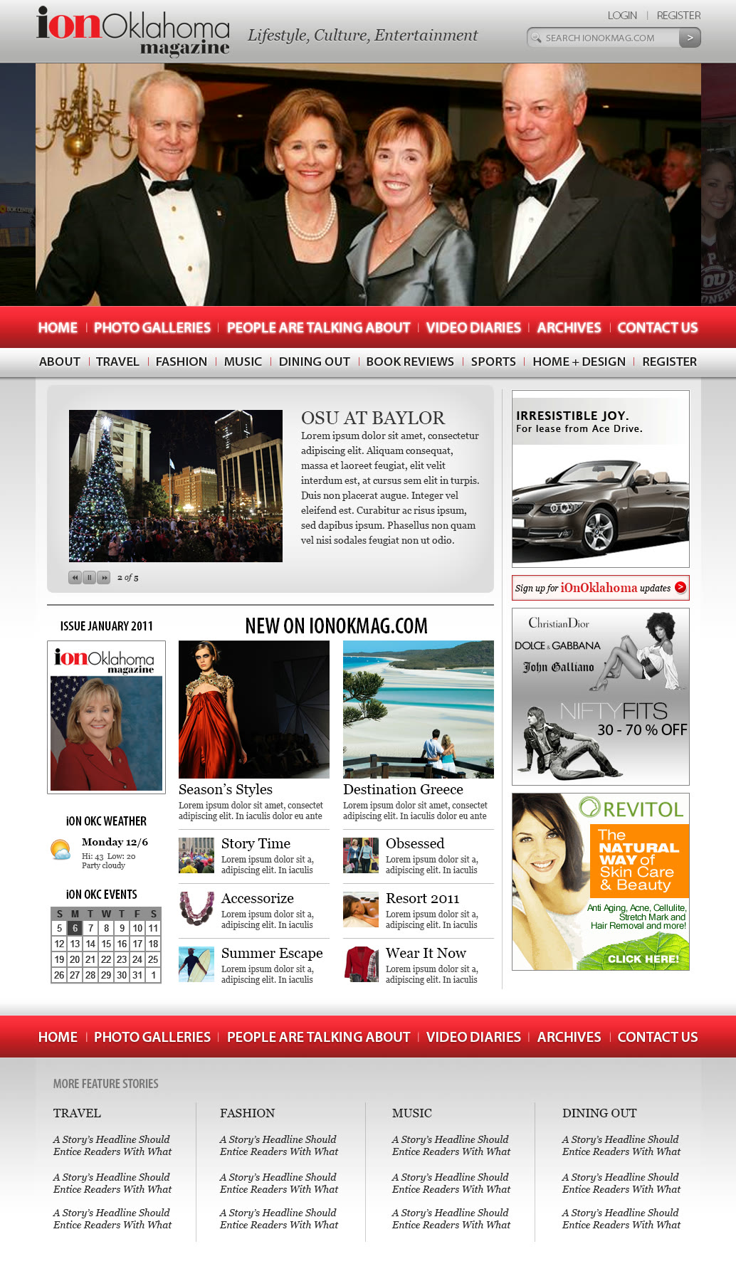 ionOklahoma Magazine website