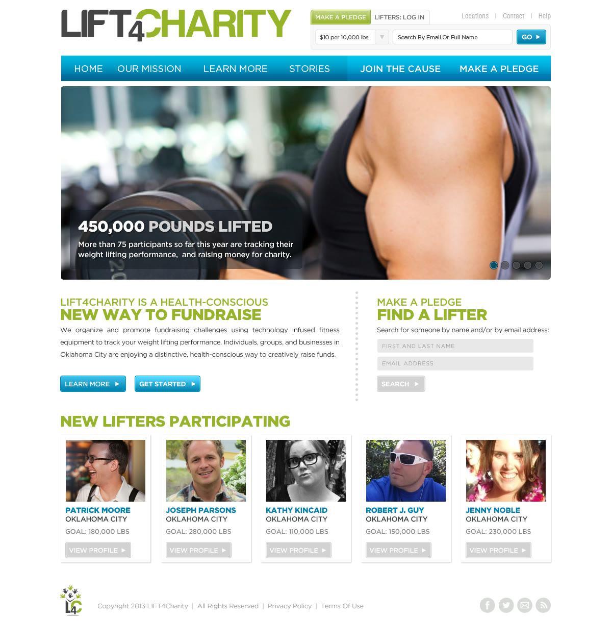 LIFT4Charity website